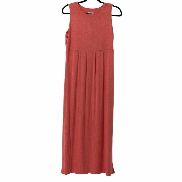J. Jill Coral Sleeveless Rayon Dress - Picture 1 of 8